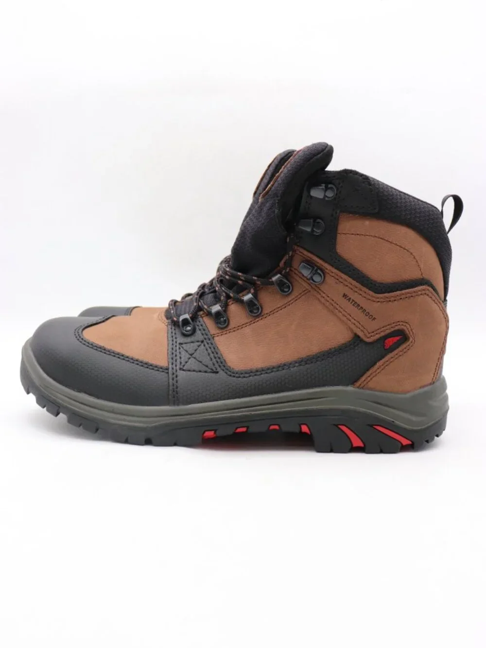 NWB Red Wing Tradesmen 413 Men's Size 12 D Waterproof Work Boots Brown Black